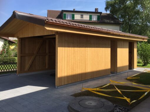 Carport mit Bastelraum